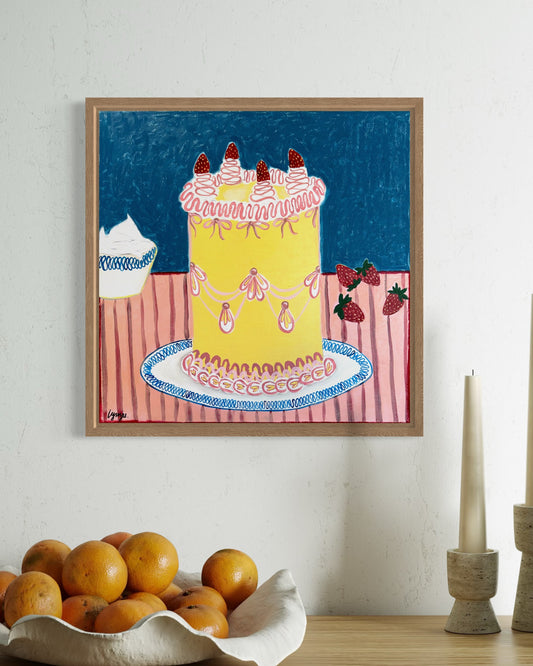 Freshly Picked – Original Acrylic and Oil Painting on Canvas by Lynzie Bremner (35x35cm) - Lynzie Bremner, Artist