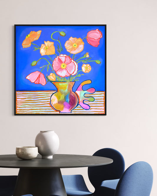 The Ones I Can't Grow – Original Acrylic and Oil Painting on Canvas by Lynzie Bremner (90x90cm) - Lynzie Bremner, Artist